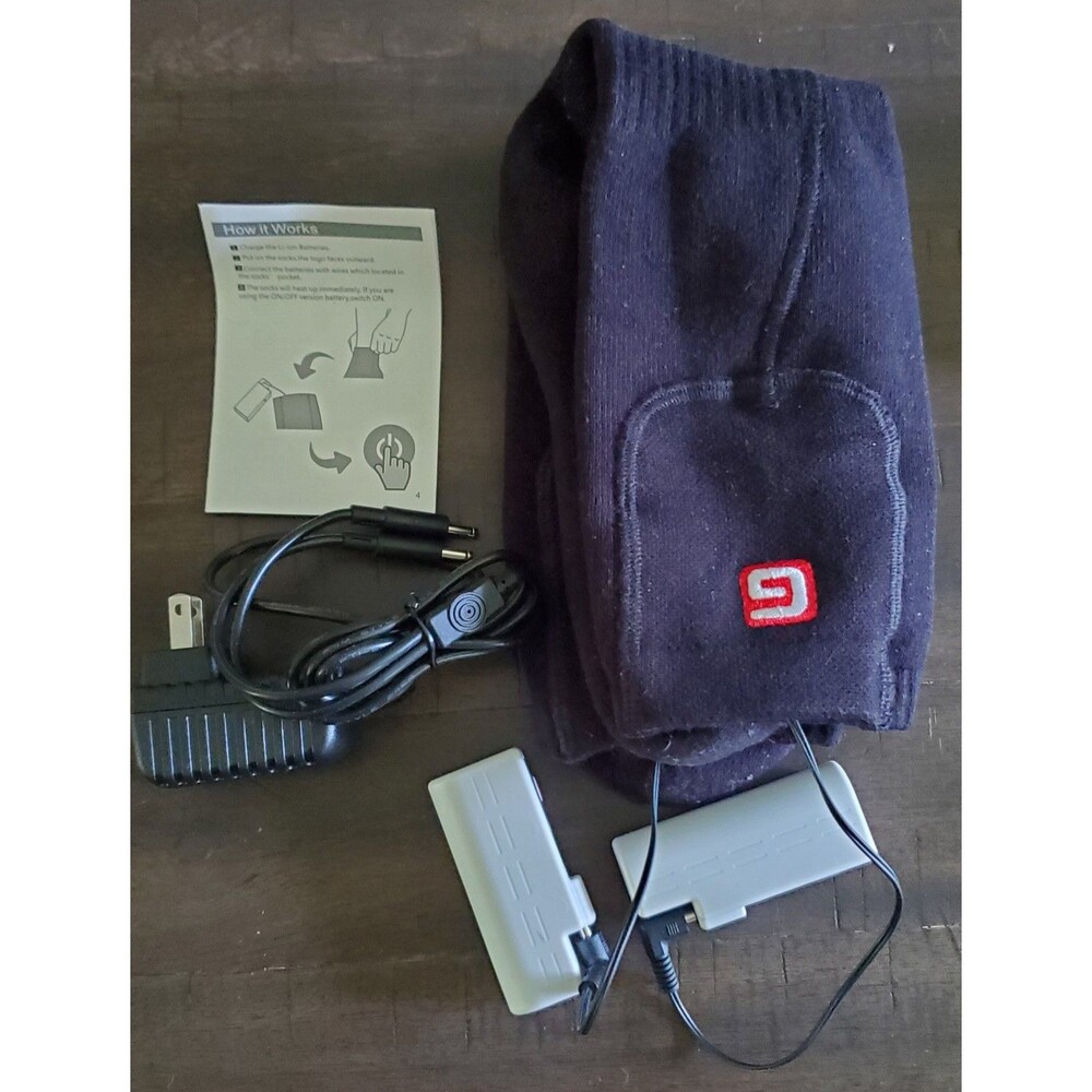G Heated Socks with Battery Charger